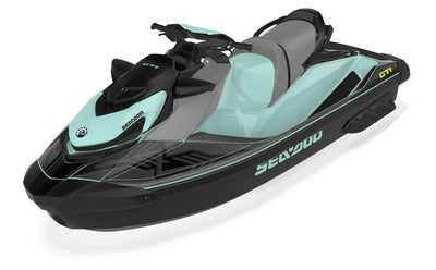 Hex Reef Black Sea-Doo GTI Graphics