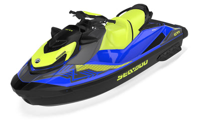 Hex DrkGrey Charcoal Sea-Doo GTI Graphics