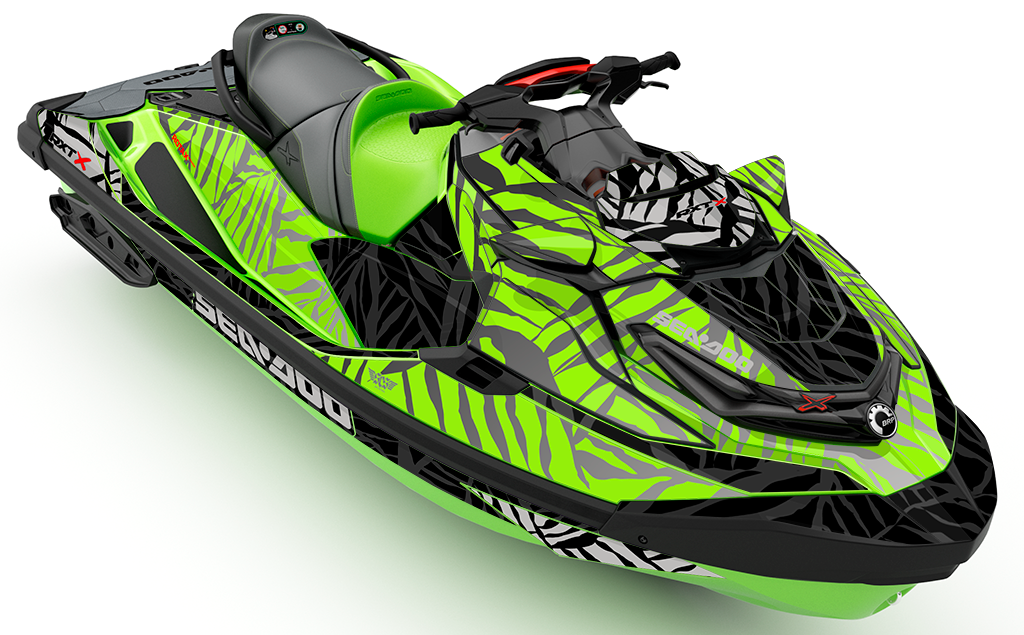 Hang Ten Grey Red Sea-Doo RXT Graphics
