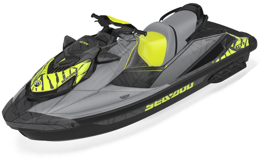 Hangten UnlimitedLava Black Sea-Doo GTI Graphics