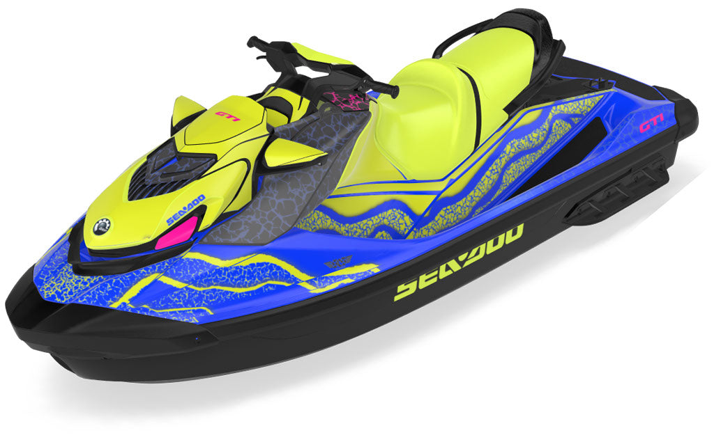 Hightide NuclearYellow Black Sea-Doo GTI Graphics