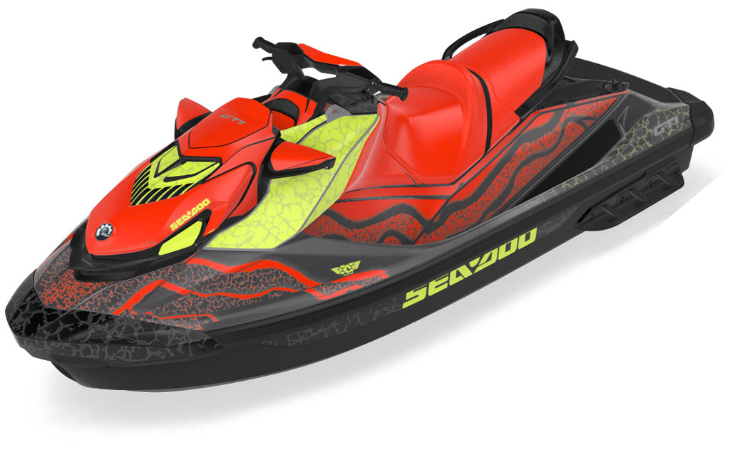 Hightide NeoMint Orange Sea-Doo GTI Graphics