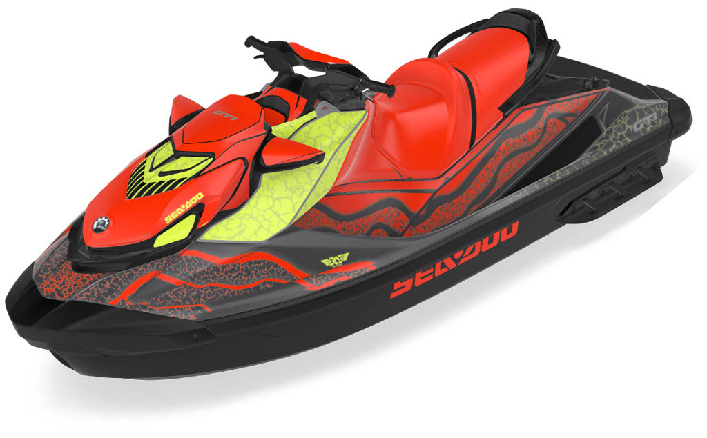 Hightide NeoMint Orange Sea-Doo GTI Graphics