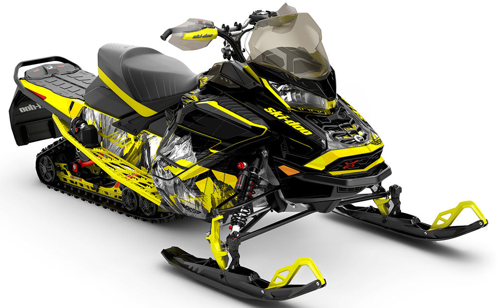 Inversion Army Orange Ski-Doo REV Gen4 Wide Less Coverage Sled Wrap