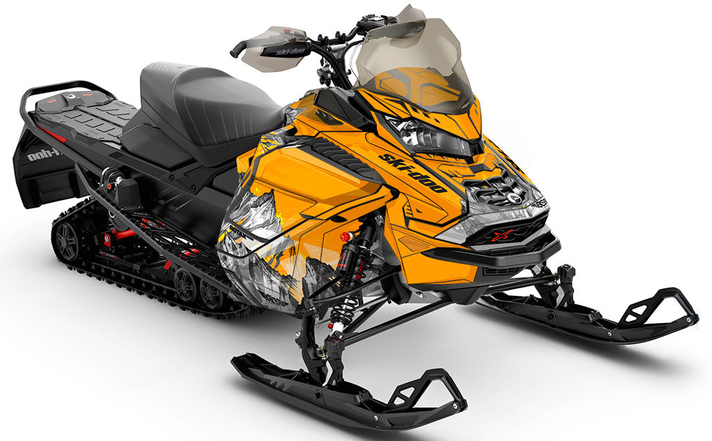Inversion Red Manta Ski-Doo REV Gen4 Wide Partial Coverage Sled Wrap