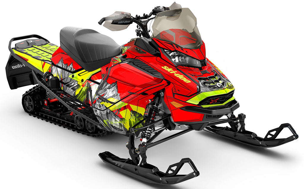 Inversion Red Manta Ski-Doo REV Gen4 Wide Full Coverage Sled Wrap