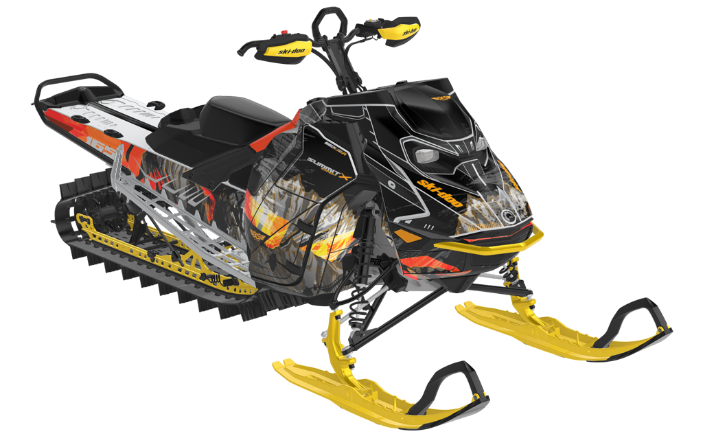 Inversion Ski-Doo REV Gen5 Mountain Black Orange Partial Coverage