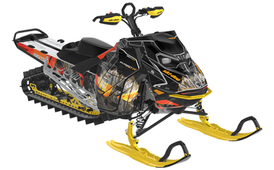 Inversion Ski-Doo REV Gen5 Mountain Black Orange Partial Coverage