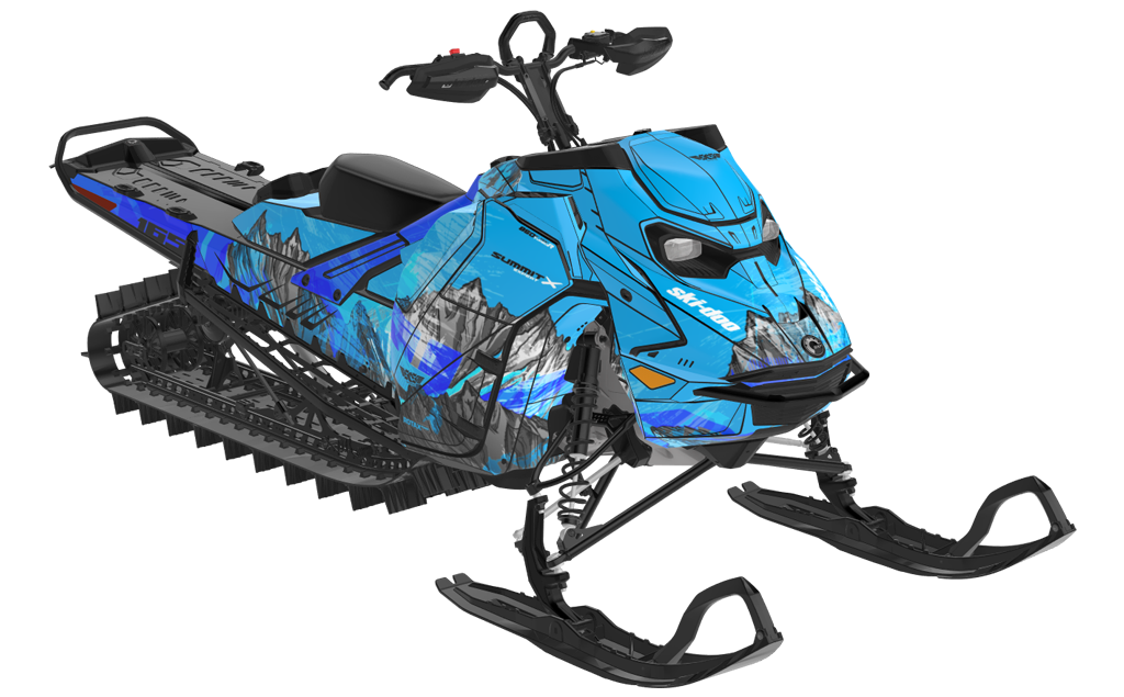 Inversion Ski-Doo REV Gen5 Mountain VintageYellow ScandiBlue Partial Coverage