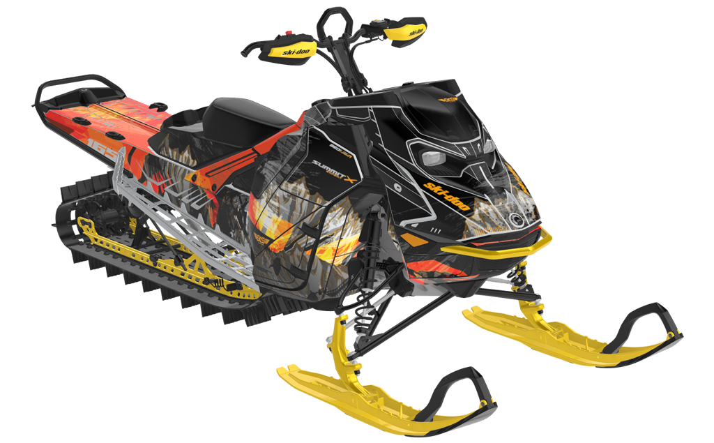 Inversion Ski-Doo REV Gen5 Mountain Black Orange Premium Coverage