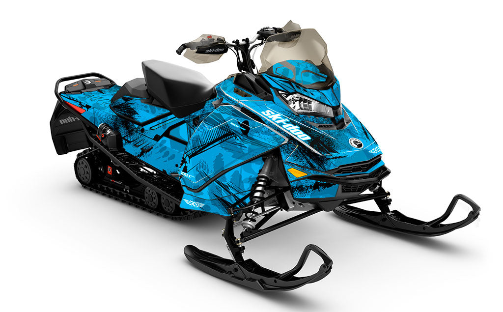 Kodiak Blue Black Ski-Doo REV Gen4 MXZ Full Coverage Sled Wrap
