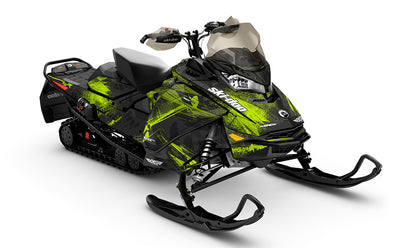 Kodiak Grey green Ski-Doo REV Gen4 MXZ Less Coverage Sled Wrap