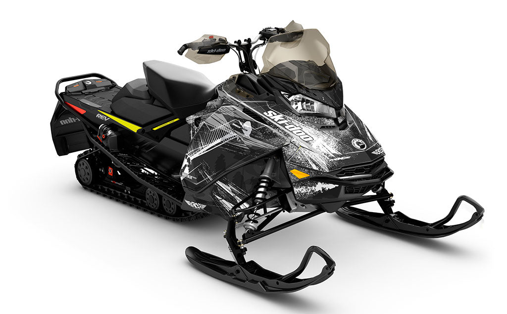 Kodiak Grey White Ski-Doo REV Gen4 MXZ Full Coverage Sled Wrap