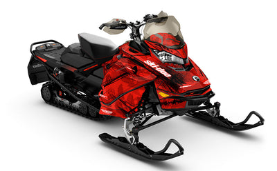 Kodiak Red Black Ski-Doo REV Gen4 MXZ Full Coverage Sled Wrap