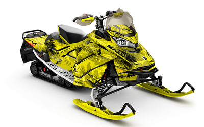 Kodiak Red Black Ski-Doo REV Gen4 MXZ Premium Coverage Sled Wrap