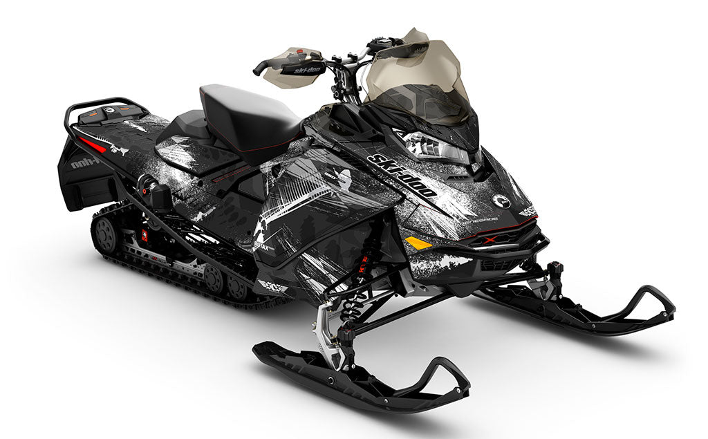 Kodiak Pink White Ski-Doo REV Gen4 Renegade Prem Sled Wrap
