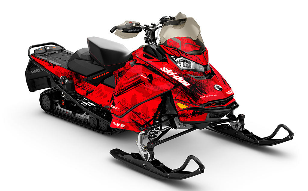 Kodiak Pink White Ski-Doo REV Gen4 Renegade Prem Sled Wrap