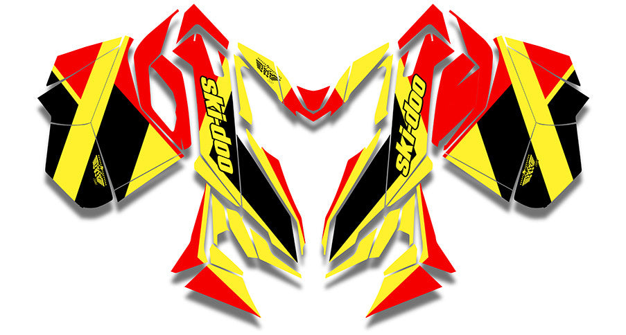 Locator Ski-Doo REV-XM Sled Wrap - SCS Unlimited 