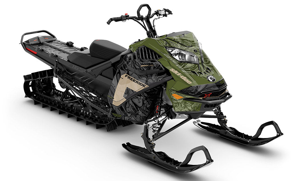 Mr Sinister Army Tan Ski-Doo REV Gen4 LWH - Freeride Premiumium
