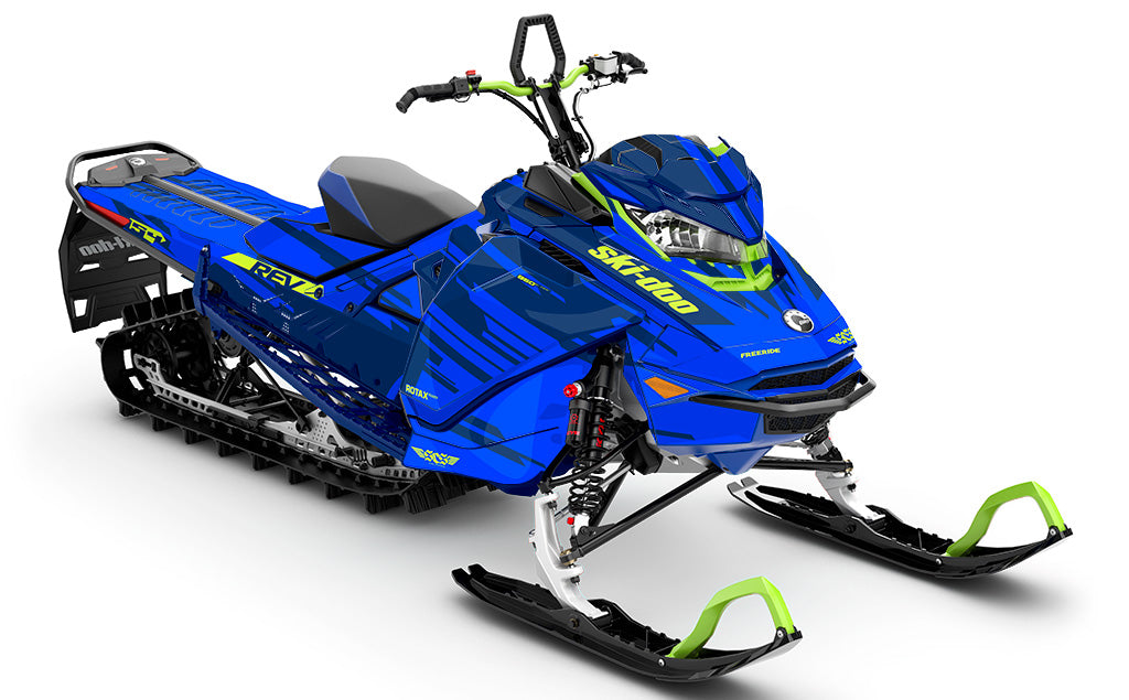 Passage Blue DrkBlue Ski-Doo REV Gen4 Sled Wrap Premium Coverage Sled Wrap