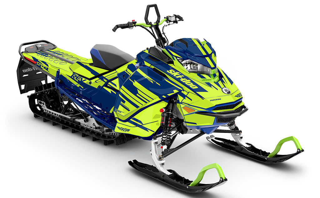Passage Blue Green Ski-Doo REV Gen4 Sled Wrap Premium Coverage Sled Wrap