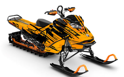 Passage Orange Black Ski-Doo REV Gen4 Sled Wrap Premium Coverage Sled Wrap