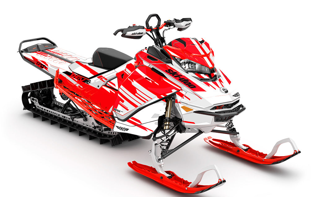 Passage Red White Ski-Doo REV Gen4 Sled Wrap Premium Coverage Sled Wrap