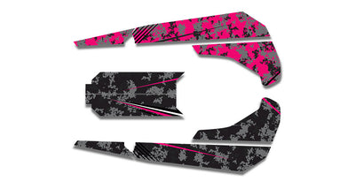 Pink Digi Camo Sled Wraps - SCS Unlimited 