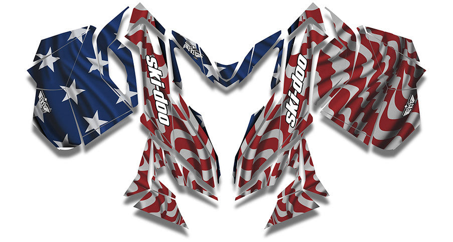 Screaming Freedom Ski-Doo REV-XM Sled Wrap - SCS Unlimited 