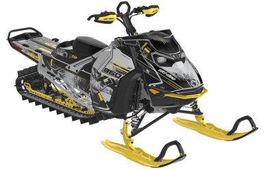 Smokeshow Ski-Doo REV Gen5 Mountain CatGrey VintageYellow Full Coverage