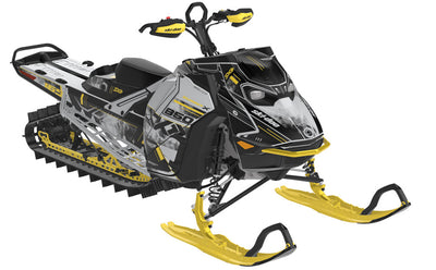 Smokeshow Ski-Doo REV Gen5 Mountain CatGrey VintageYellow Premium Coverage
