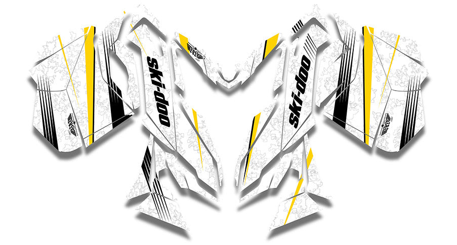 Snow Camo Ski-Doo REV-XM Sled Wrap - SCS Unlimited 
