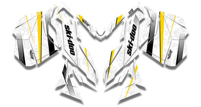 Snow Camo Ski-Doo REV-XM Sled Wrap - SCS Unlimited 