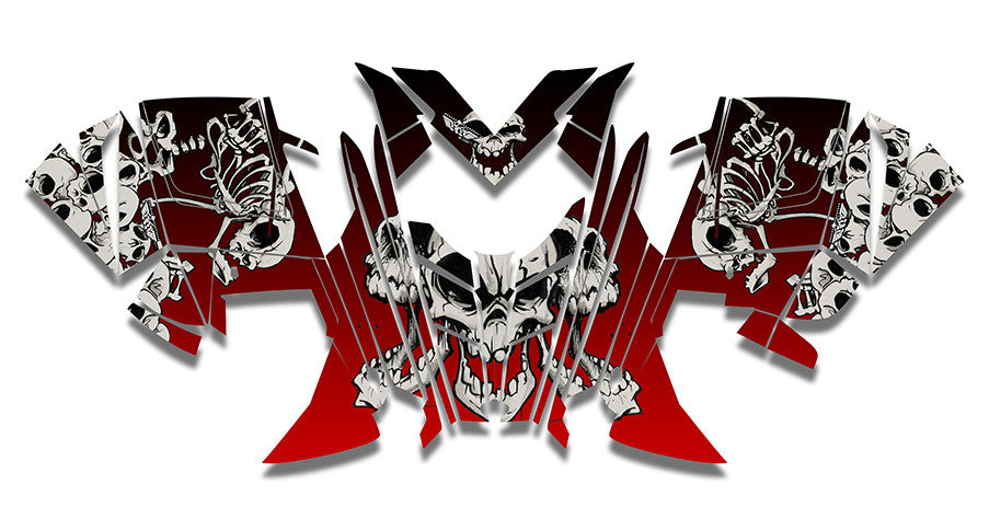 Squindo Skulls | Polaris Snowmobile PRO-RMK Sled Wrap & Graphics