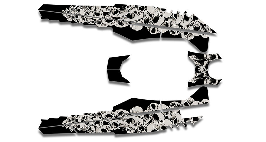 Squindo Doo Skulls Sled Wraps - SCS Unlimited 