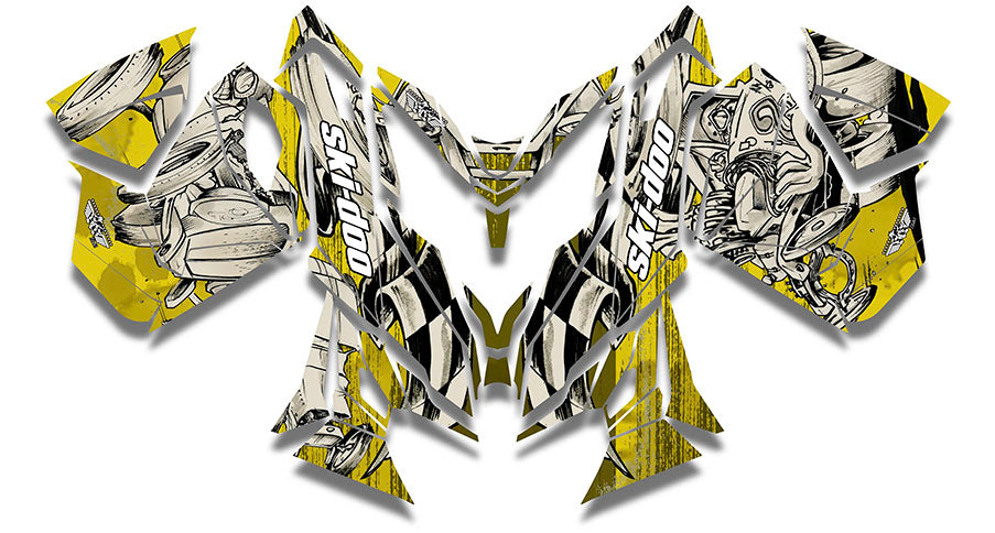 Squindo Drag Ski Sled Wraps - SCS Unlimited 