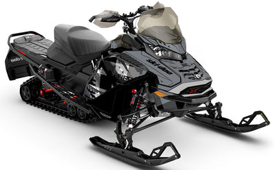 Squint Grey Black Ski-Doo REV Gen4 Wide Premium Coverage Sled Wrap