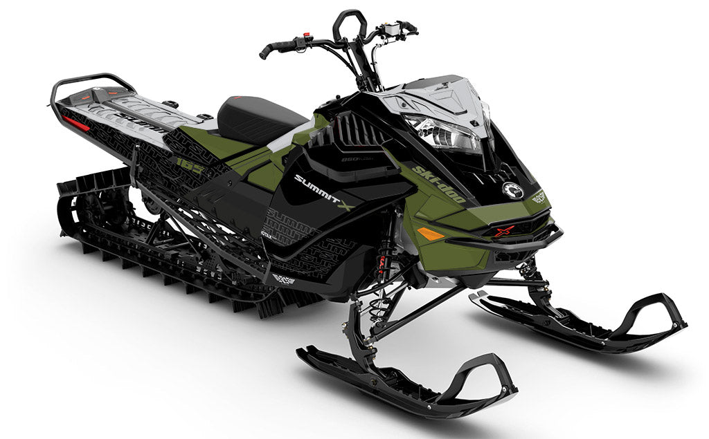 Supercharge Black Army Ski-Doo REV Gen4 LWH - Summit Full Coverage Sled Wrap