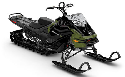 Supercharge Black Army Ski-Doo REV Gen4 LWH - Summit Standard Coverage Sled Wrap