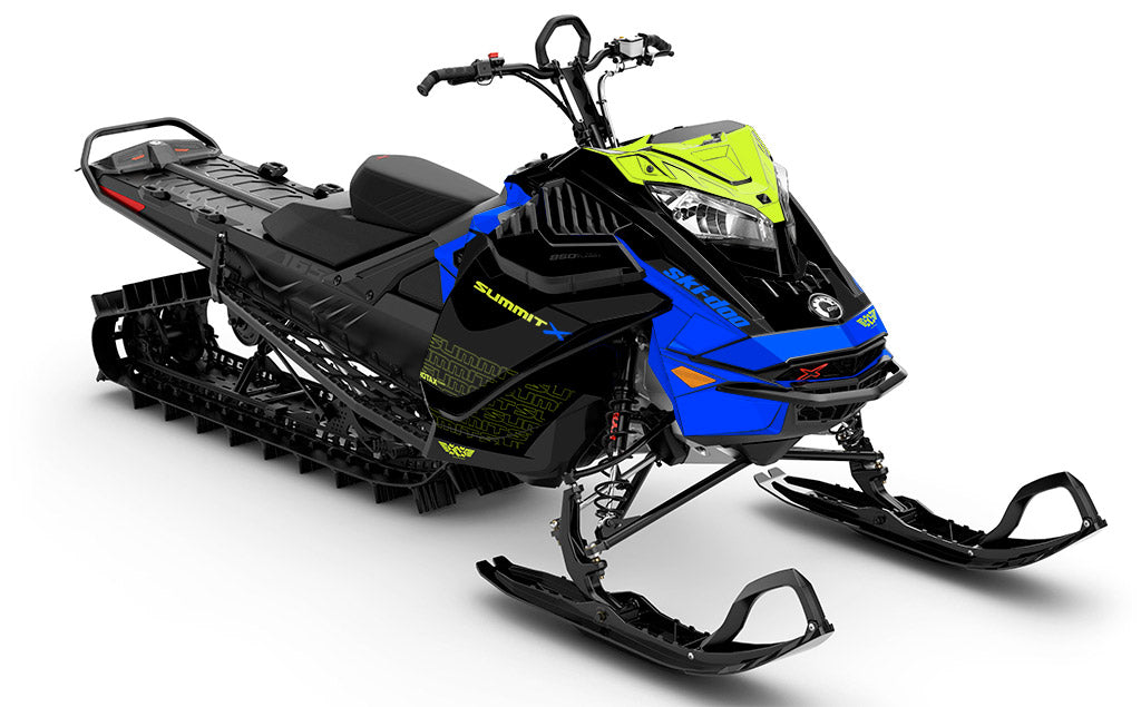 Supercharge Black Liqtitaniam Ski-Doo REV Gen4 LWH - Summit Full Coverage Sled Wrap