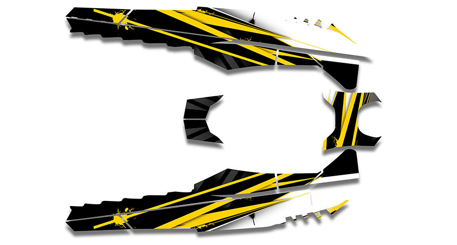 Unlimited Yellow Sled Wraps - SCS Unlimited 