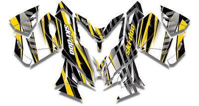 Unlimited Yellow Sled Wraps - SCS Unlimited 