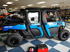 Defender Limited with solid half doors Oxford Blue Doors