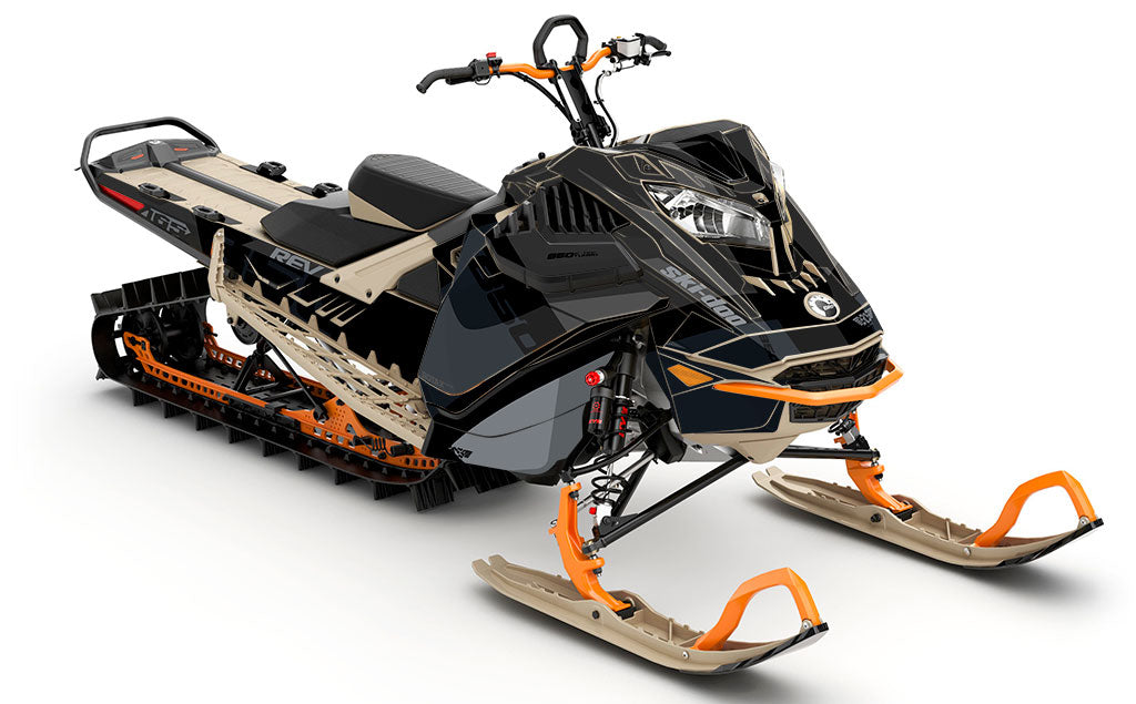 Whiteroom Black DrkGrey Ski-Doo REV Gen4 LWH - Freeride Premium