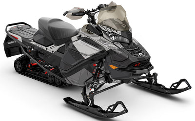 Whiteroom DrkGrey LghtGrey Ski-Doo REV Gen4 Wide Partial Coverage Sled Wrap