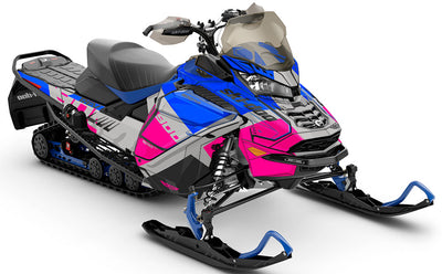 Whiteroom Pink Blue Ski-Doo REV Gen4 Wide Full Coverage Sled Wrap