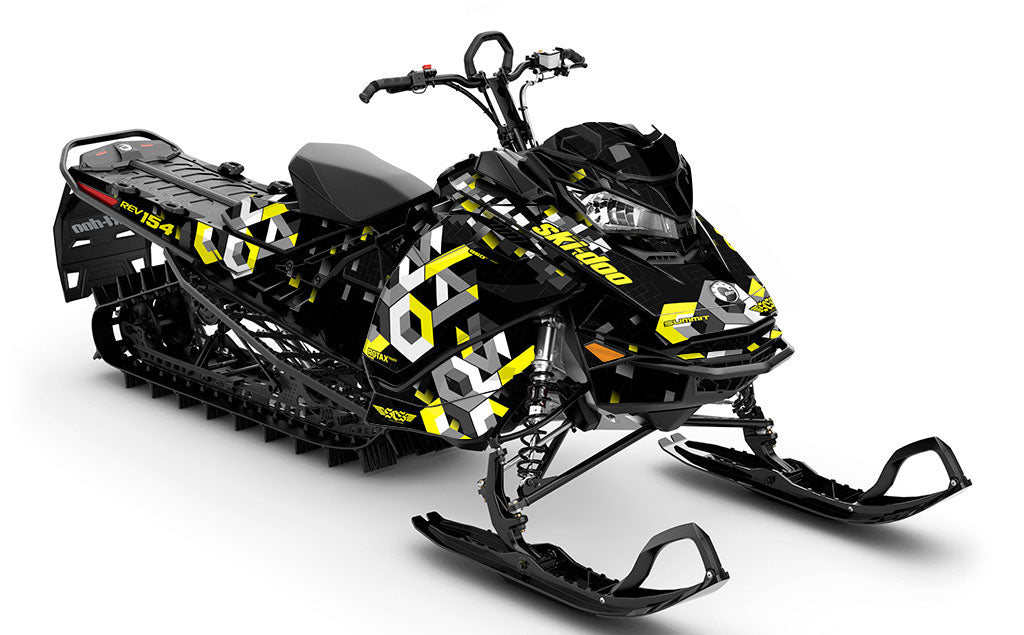 Analog Black Black Ski-Doo REV Gen4 Sled Wrap Full Coverage Sled Wrap