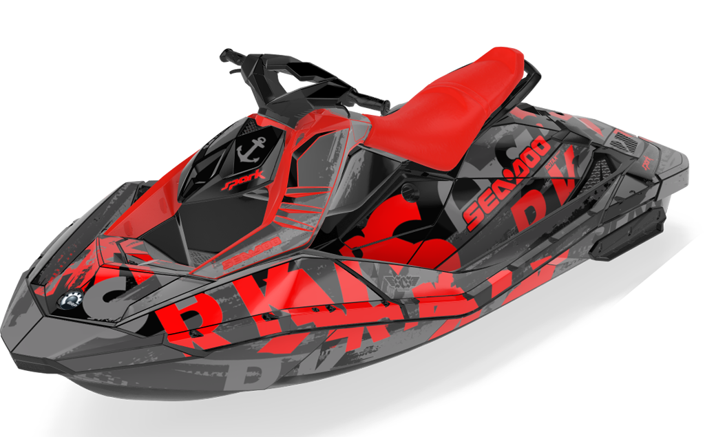 Anchor Sea-Doo Spark Graphics Pink Violet Premium Coverage