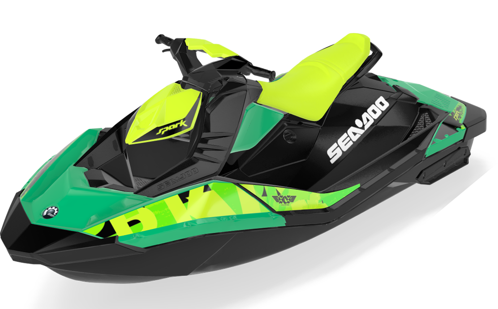 Anchor Sea-Doo Spark Graphics Manta Black Less Coverage