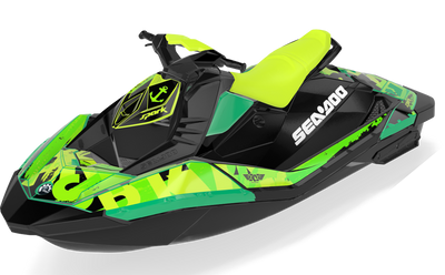 Anchor Sea-Doo Spark Graphics Manta Black Partial Coverage